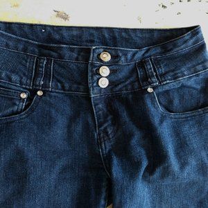 BB Jeans Women's Skinny Jeans Blue Stretch Denim With Pockets Size 11 EUC